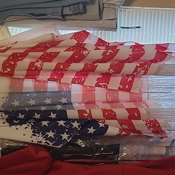 Made in China. Sweaters - American Flag Kimono